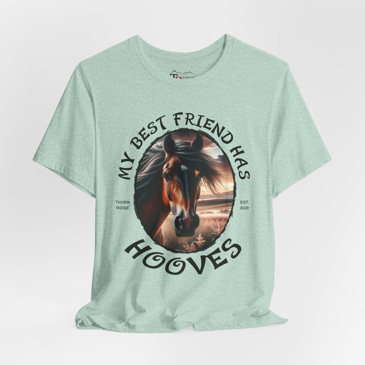 My Best Friend Has Hooves horse lovers graphic tee by Thorn Ridge®