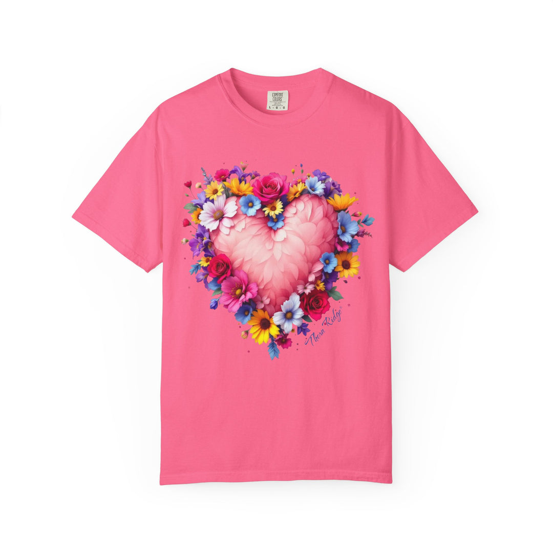 Feathers & Flowers Heart Tee