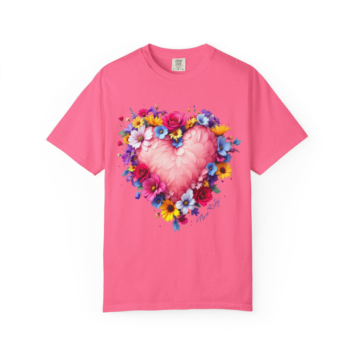 Feathers & Flowers Heart Tee