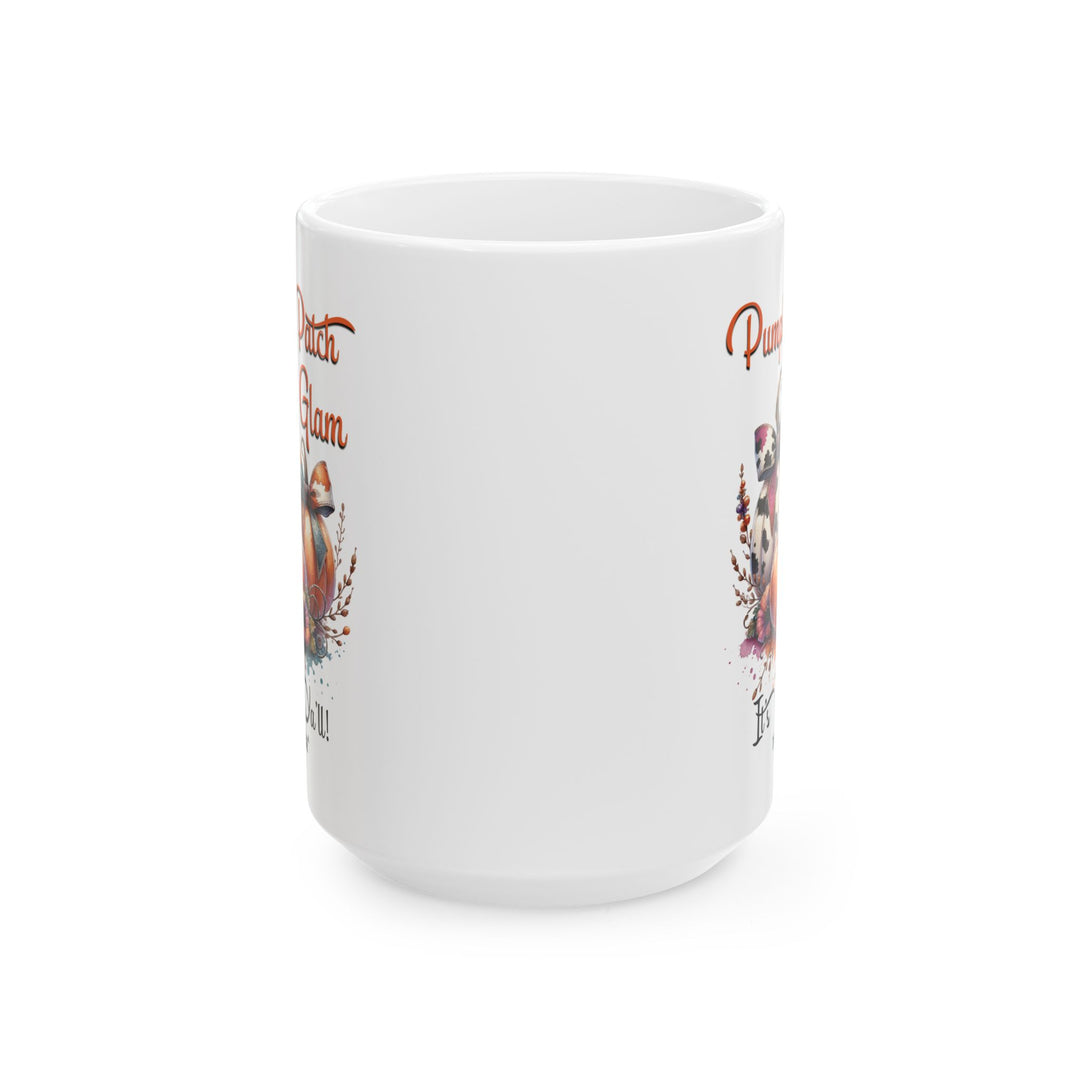Pumpkin Patch Glam It's Fall Ya'll mug by Thorn Ridge®