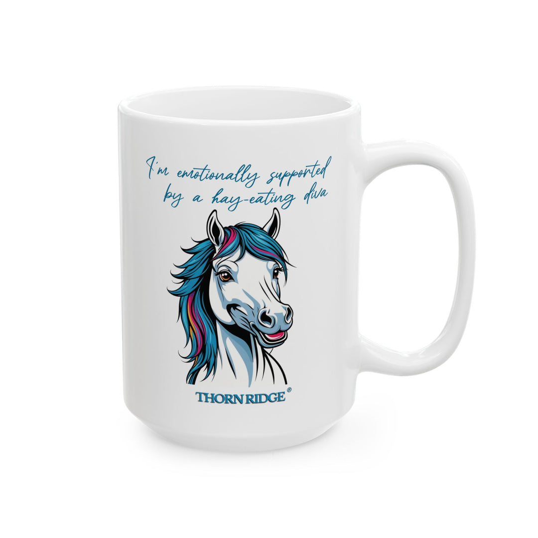 Hay Eating Diva mug by Thorn Ridge®