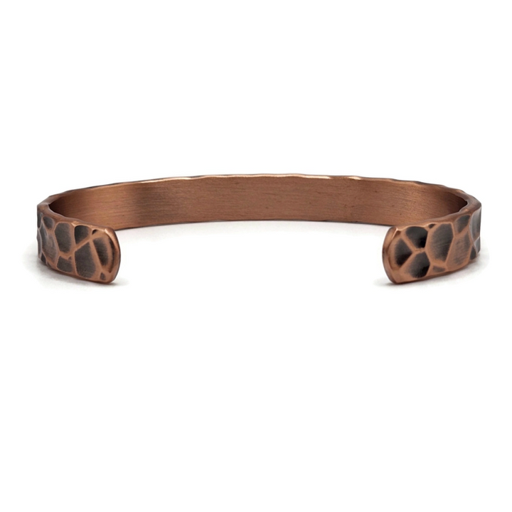 Magnetic Antique Copper hammered bracelet