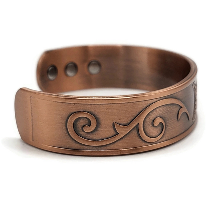 Triple moon copper magnetic bracelet.