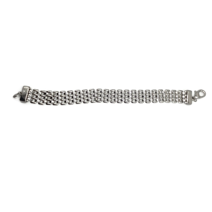 Fashion watch band bracelet with lobster clasp.