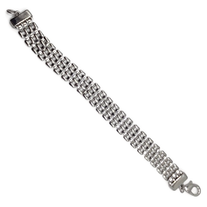 Fashion watch band bracelet with lobster clasp.