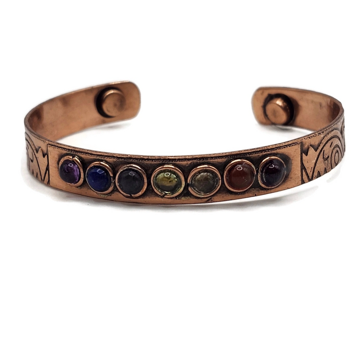 Magnetic Copper Chakra Bracelet