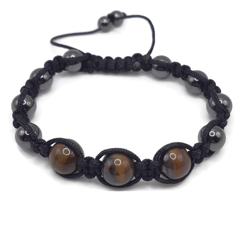 Magnetic Hematite and Tiger Eye Bracelet