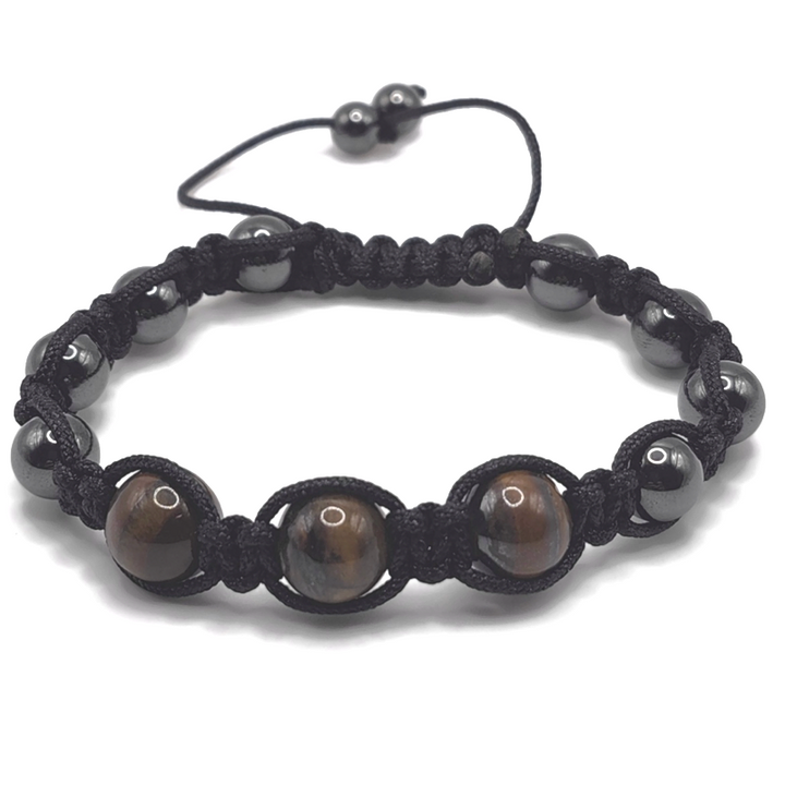 Magnetic Hematite and Tiger Eye Bracelet