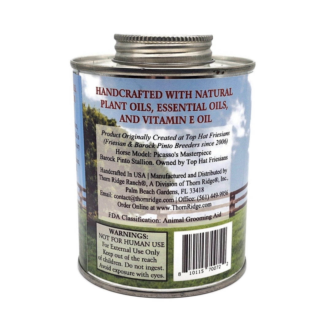 Thorn Ridge Ranch® Hoof Oil for Horses 16 oz back view