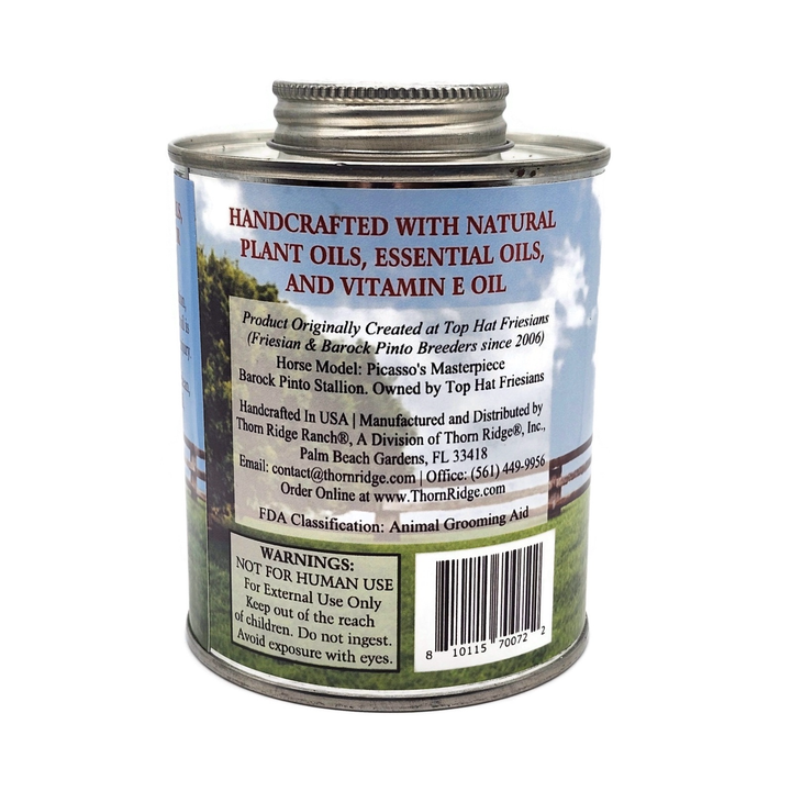 Thorn Ridge Ranch® Hoof Oil for Horses 16 oz back view