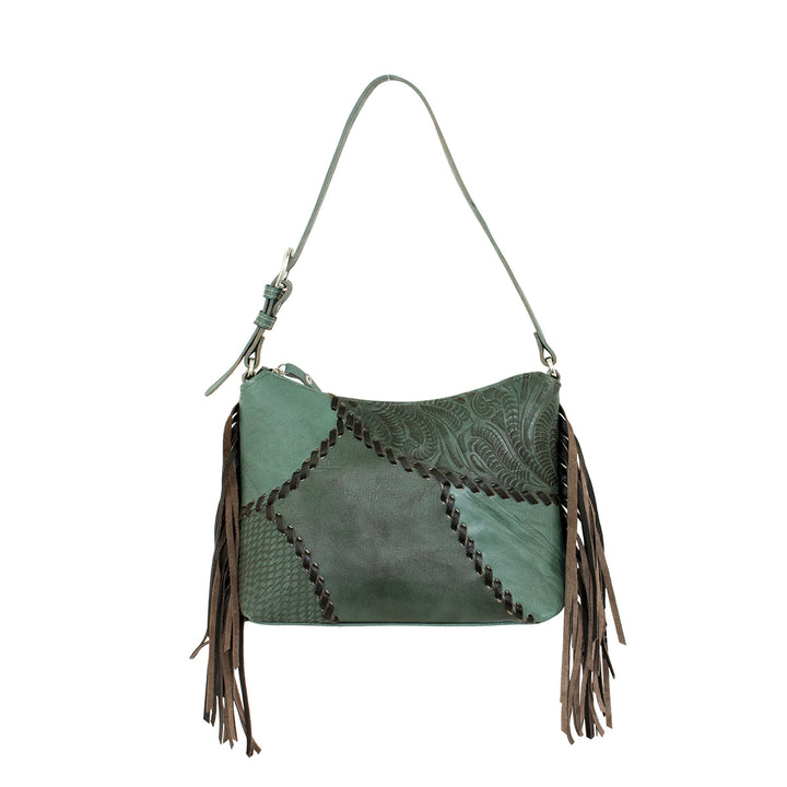 Gypsy Patch Zip Top Shoulder Bag