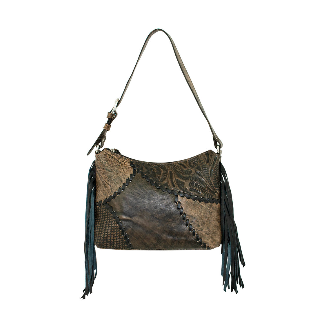 Gypsy Patch Zip Top Shoulder Bag