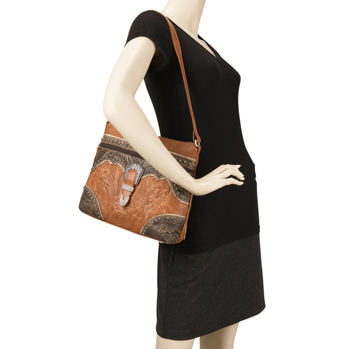 Saddle Ridge Zip Top Shoulder Bag