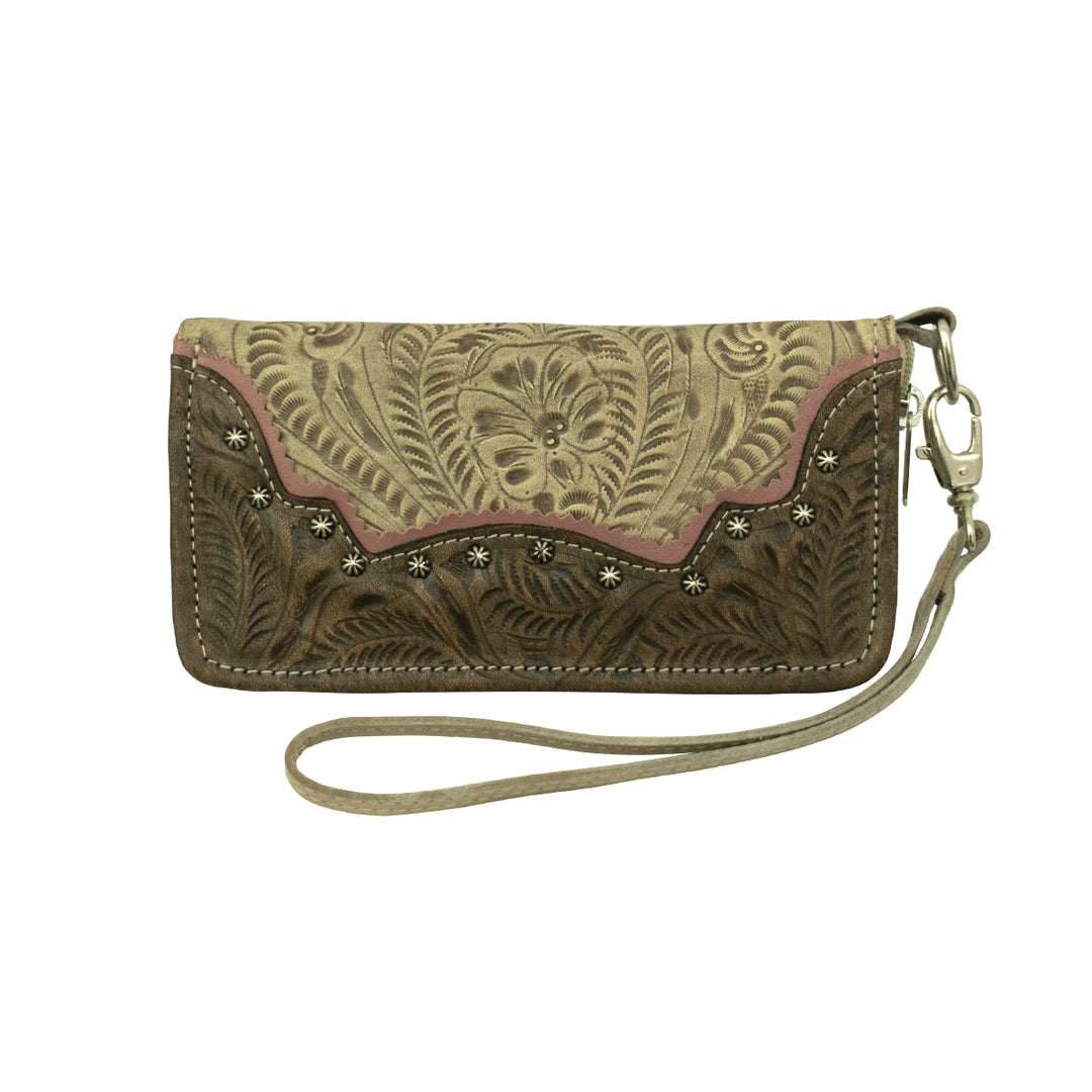 Saddle Ridge Ladies Zip-Around Wallet Sand