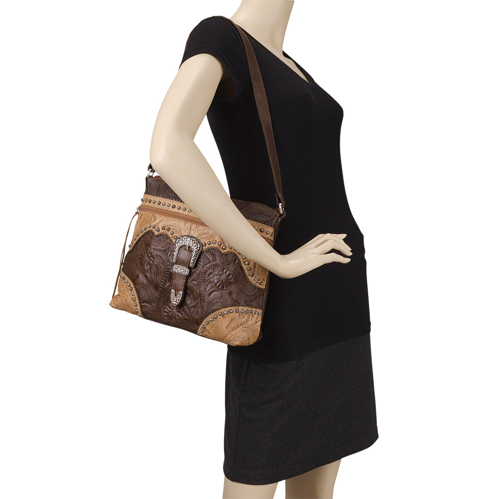 Saddle Ridge Zip Top Shoulder Bag