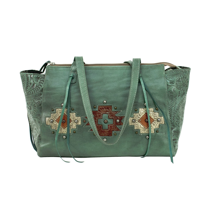 Navajo Soul Zip Top Tote W/ Secret Compartment