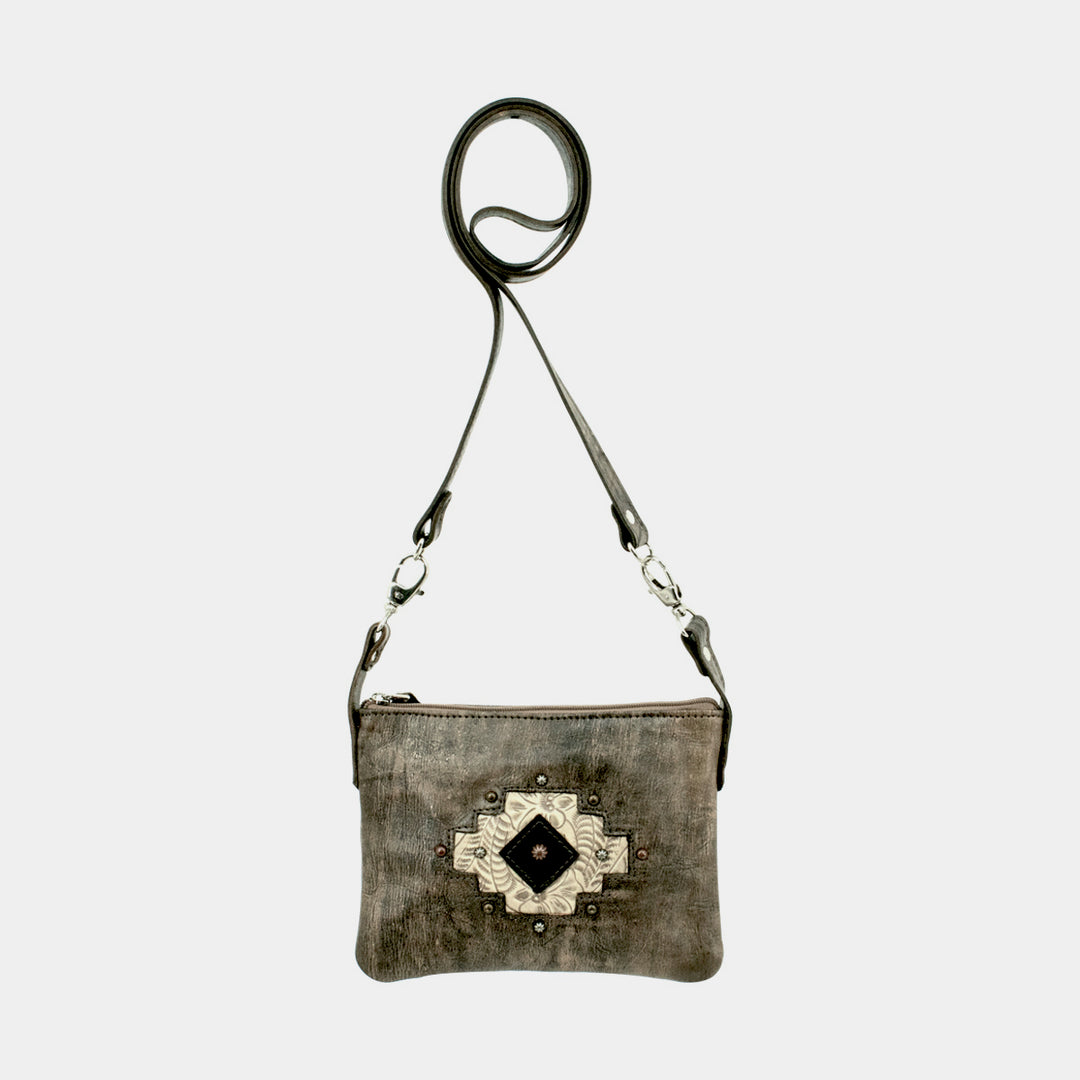 Navajo Soul Trail Rider Crossbody/Hip Bag Distressed Charcoal