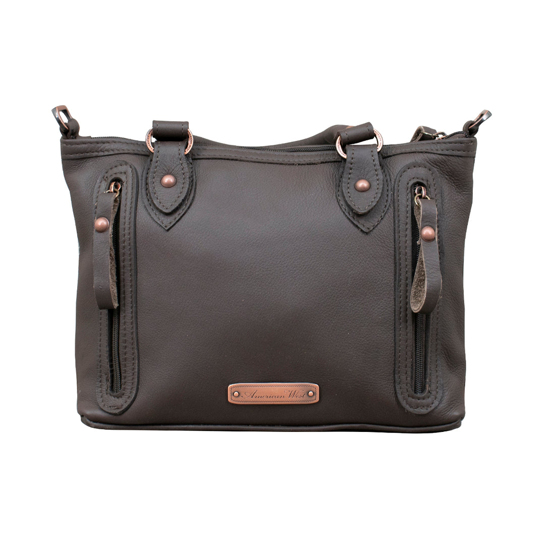 Cowtown Small Zip-Top Satchel w/ Secret Compartment