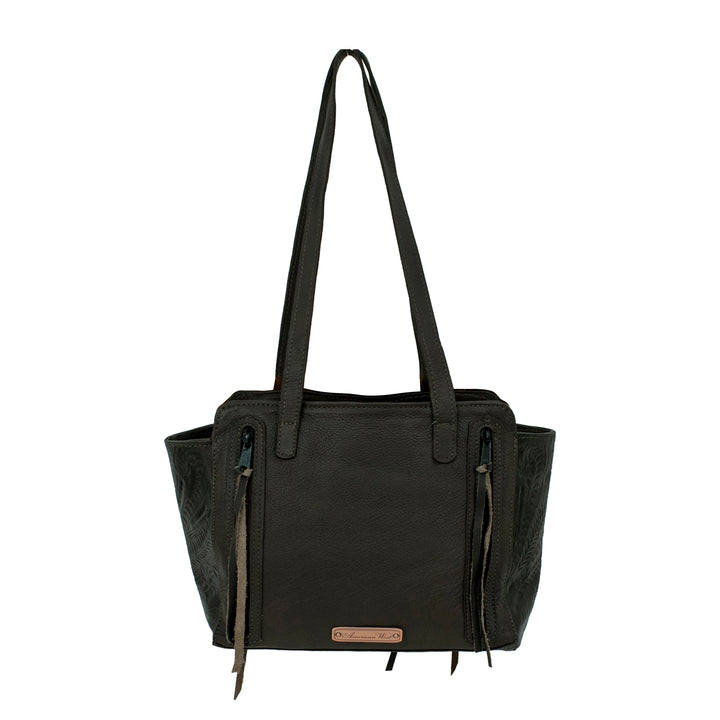 Hair-On Tote With Secret Compartment