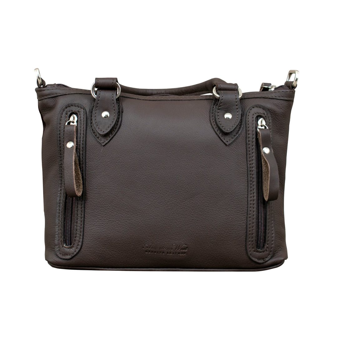 Cowtown Small Zip-Top Satchel w/ Secret Compartment