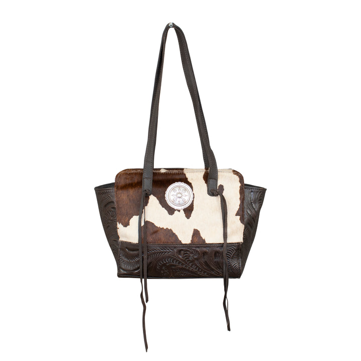 Hair-On Tote With Secret Compartment