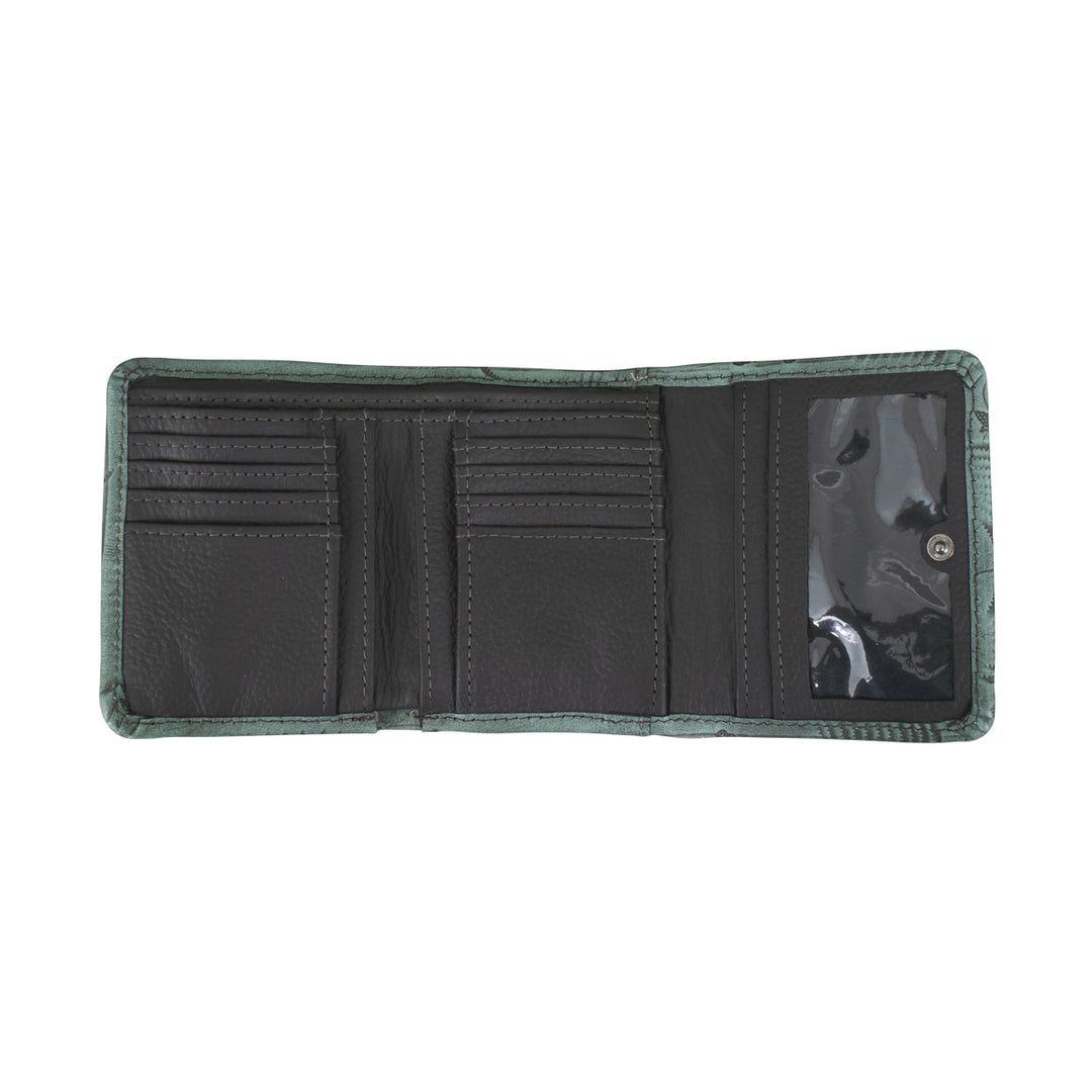 Hair-On Small Ladies' Tri-Fold Wallet