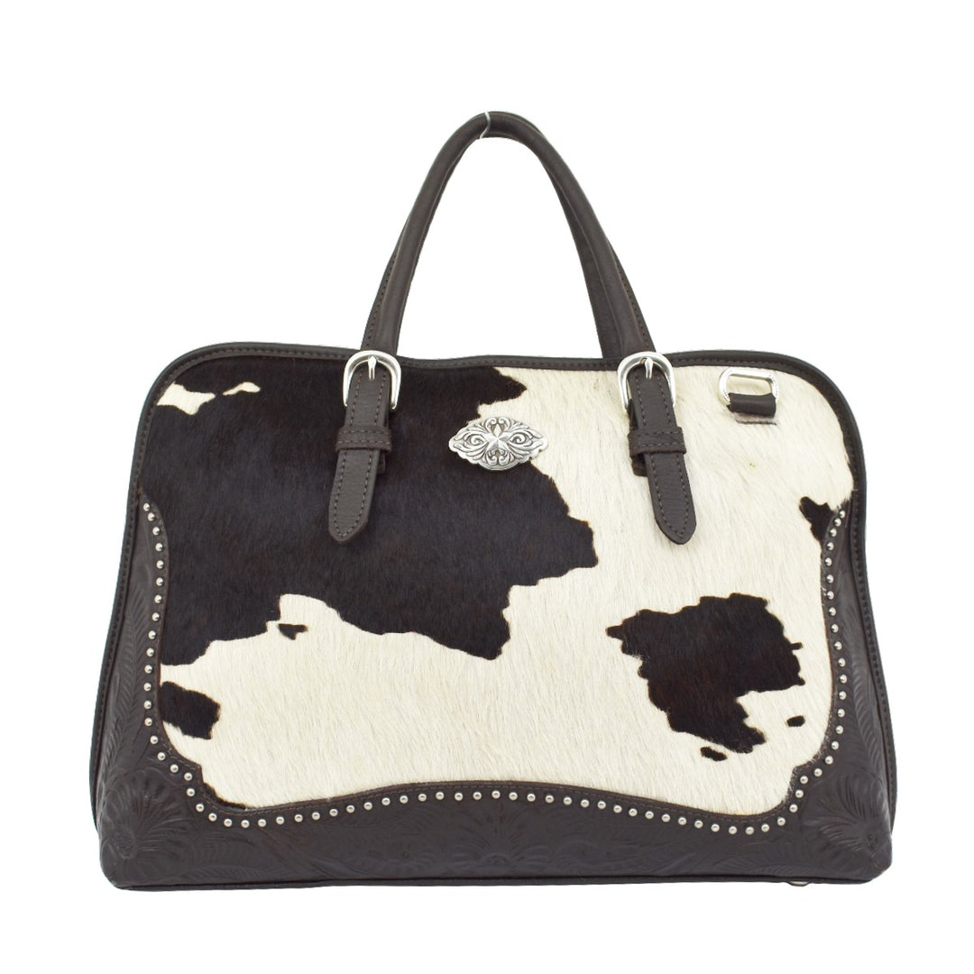 Cowtown Zip Around Smart Briefcase Pony Hair-On