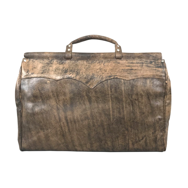 Cowtown Duffel Bag with Hair-On Hide