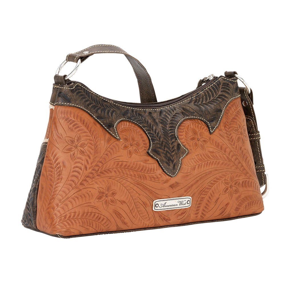 Desert Wildflower Zip-Top Shoulder Bag