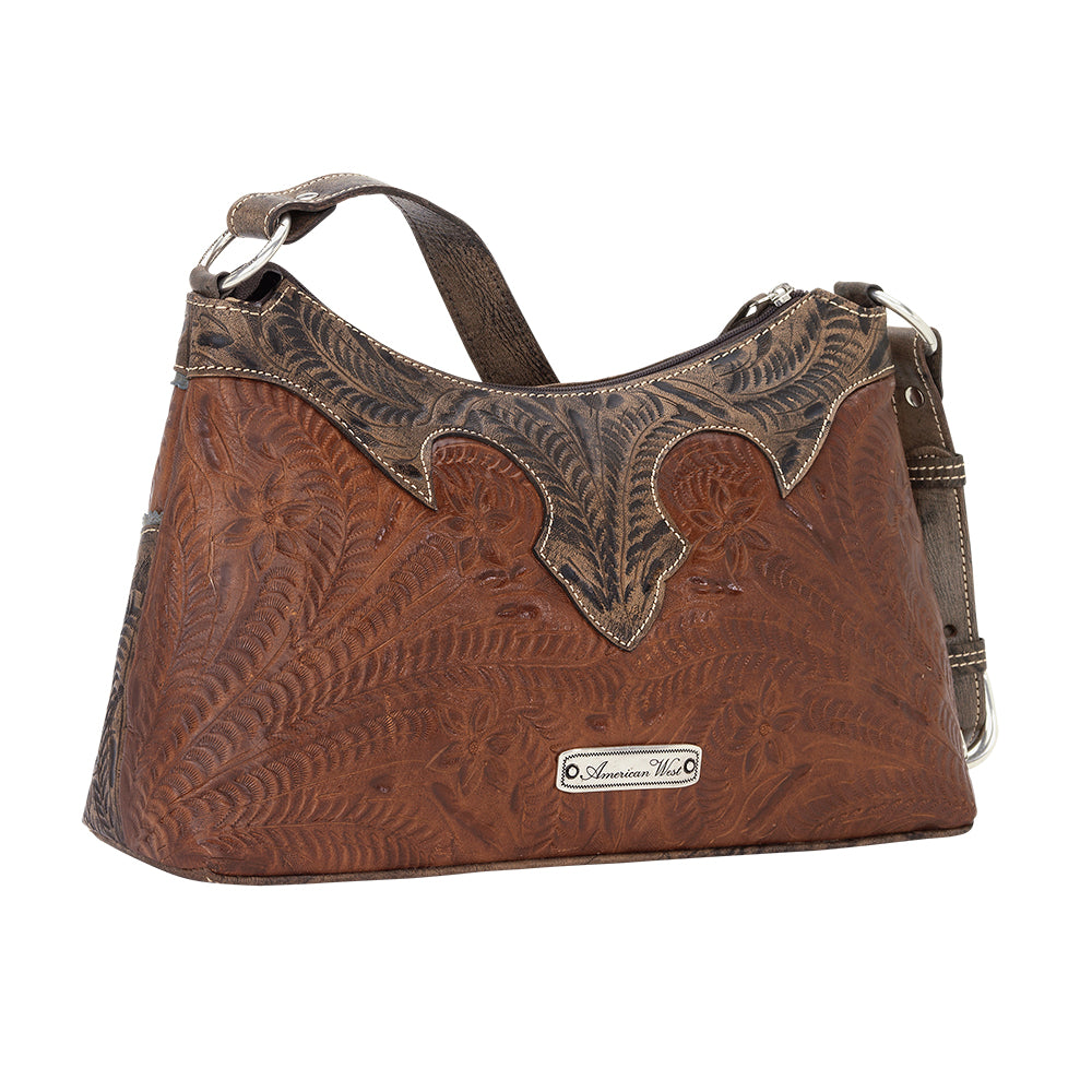 Desert Wildflower Zip-Top Shoulder Bag