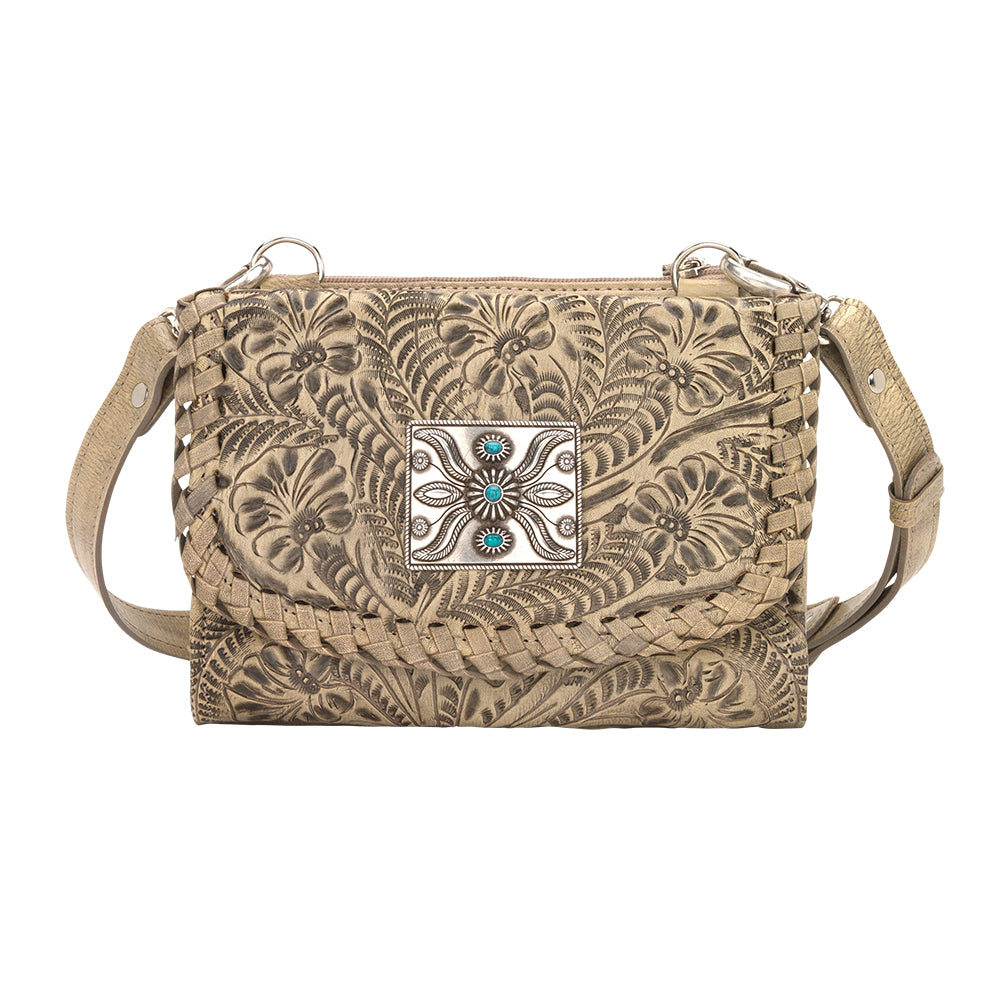 Texas Two Step Crossbody Bag/Wallet Sand