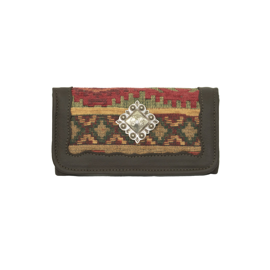 Santa Fe Hand Woven Tapestry Ladies' Tri-Fold Wallet