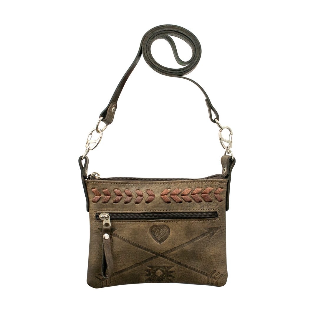 Friendship Arrows Trail Rider Hip/Crossbody Bag Distressed Brown