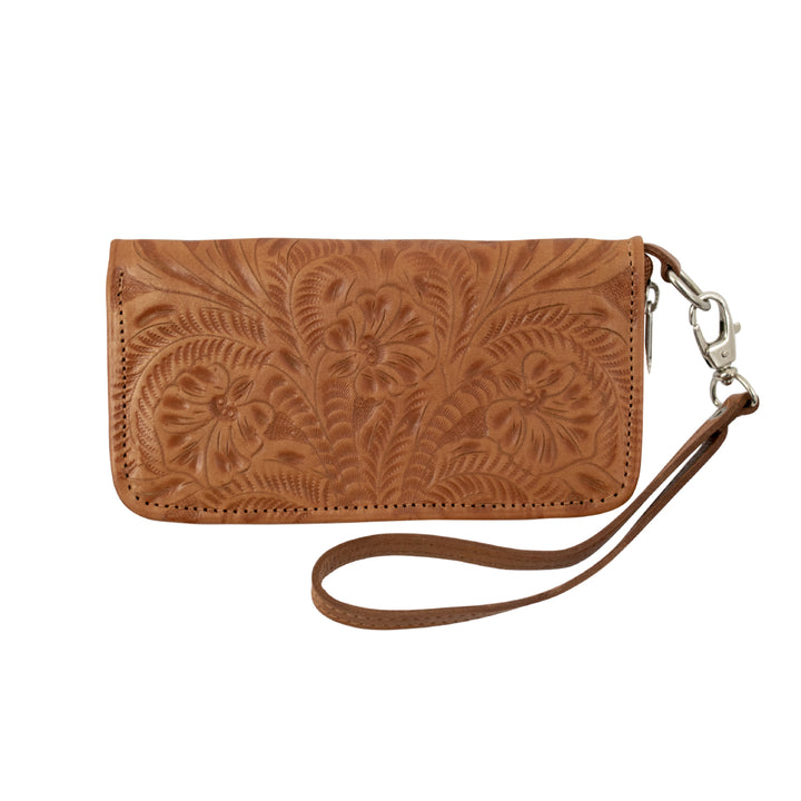 Ladies' Zip-Around Wallet with Wrist Strap