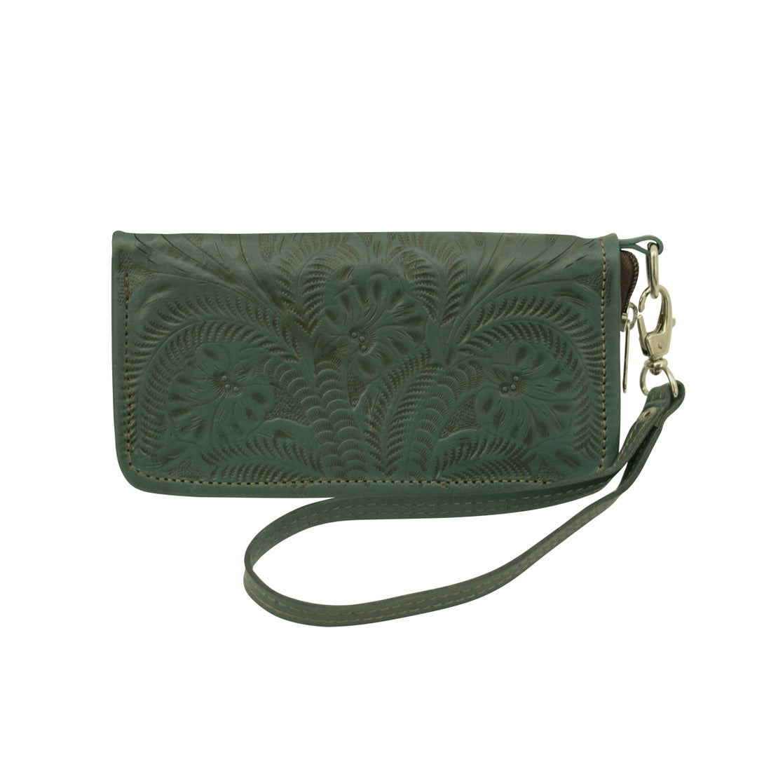 Ladies' Zip-Around Wallet with Wrist Strap