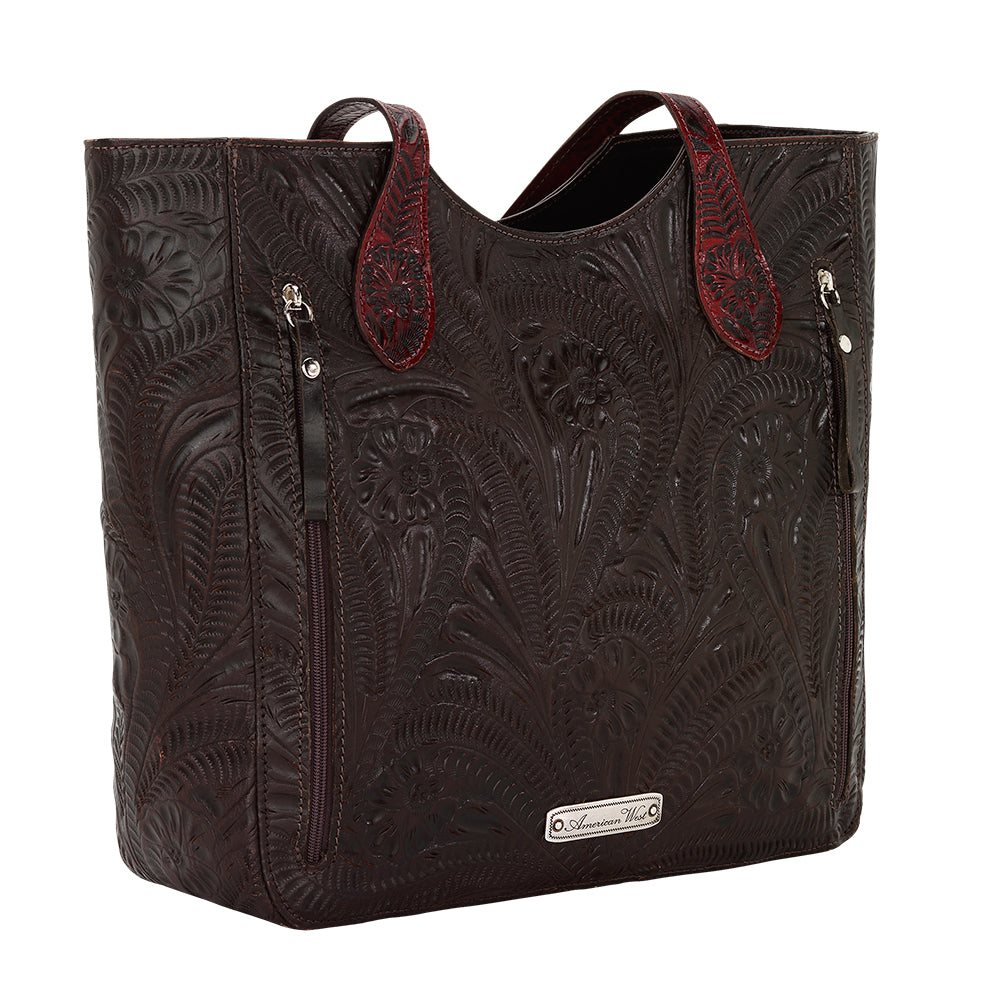 Annie's Secret Collection Large Zip Top Tote With Secret Compartment