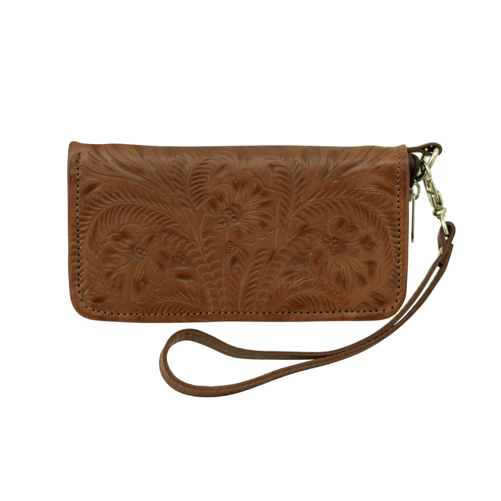 Ladies' Zip-Around Wallet with Wrist Strap