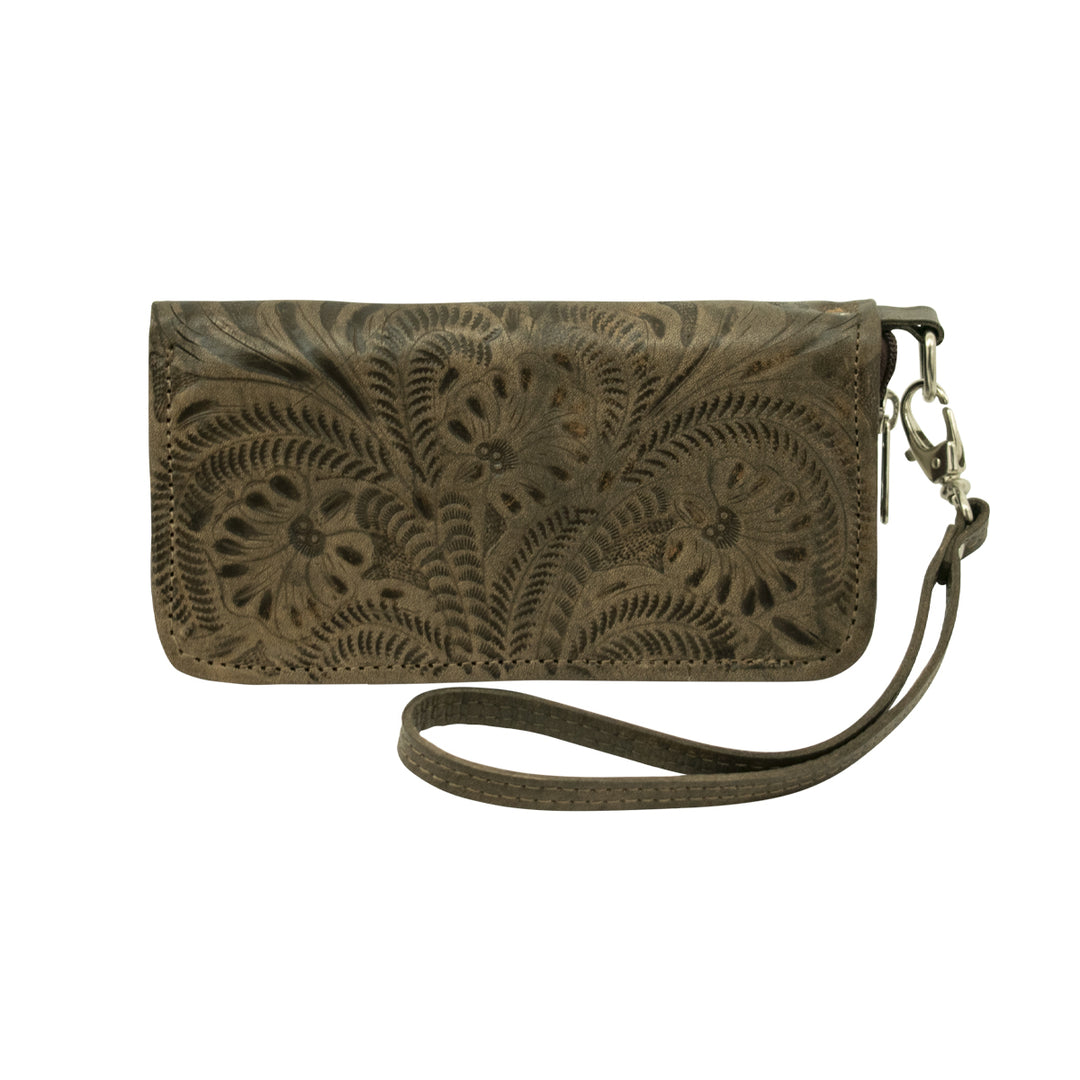 Ladies' Zip-Around Wallet with Wrist Strap