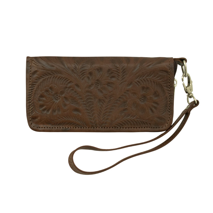 Ladies' Zip-Around Wallet with Wrist Strap