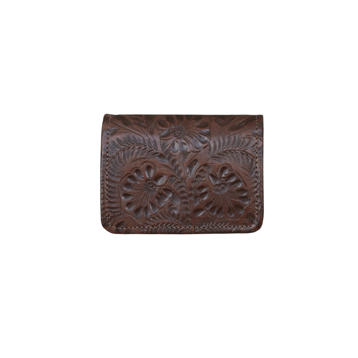 Small Ladies' Tri-Fold Wallets Chestnut Brown