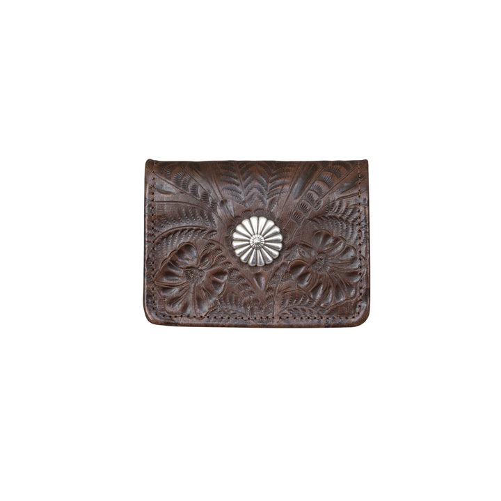 Small Ladies' Tri-Fold Wallets Chestnut Brown