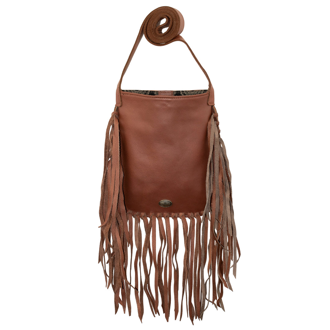 Fringed Cowgirl Crossbody with Hand Tooled Rose