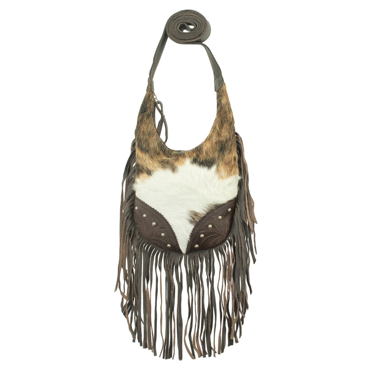 Fringed Cowgirl Hobo Crossbody Pony Hair-On