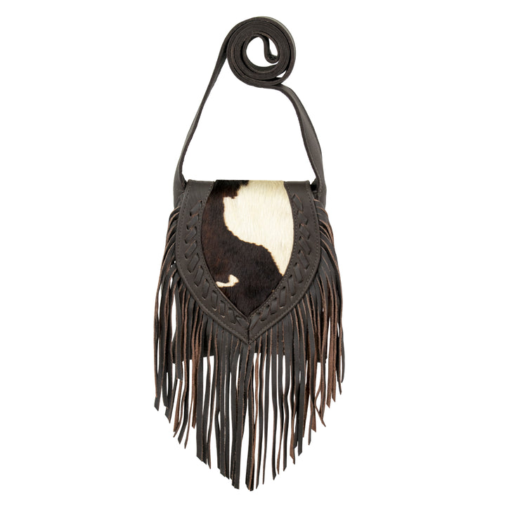 Fringed Cowgirl Flap Bag Crossbody Pony Hair-On