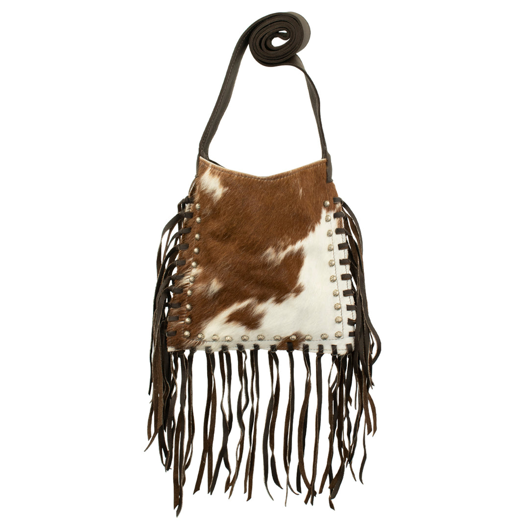 Cowgirl Fringed Messenger Crossbody Pony Hair-On