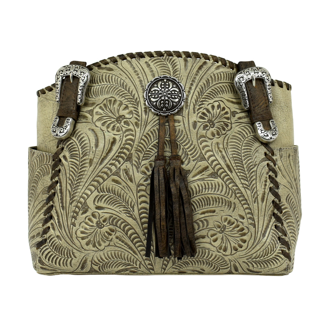 Lariats & Lace Tote W/Secret Compartment Sand