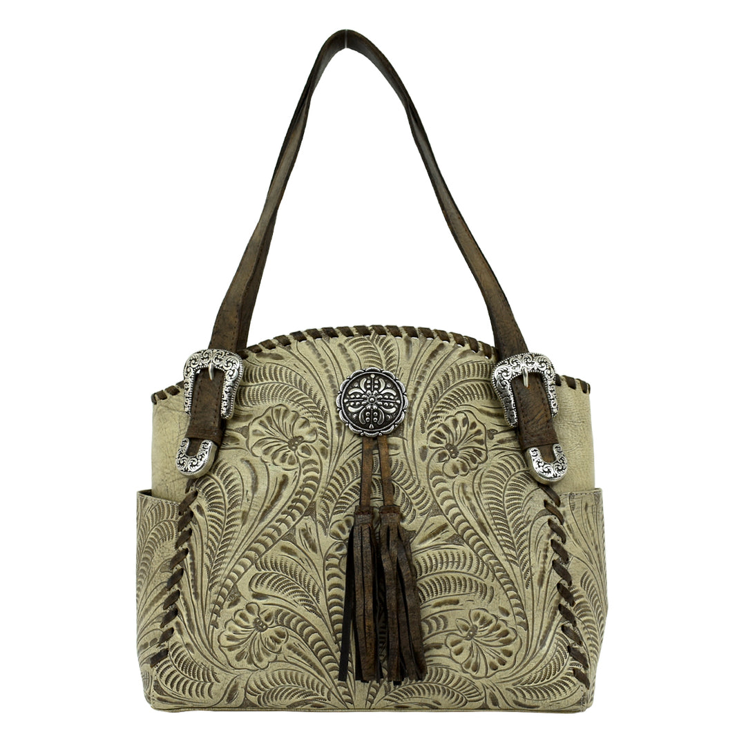 American West Lariats & Lace Tote W/Secret Compartment