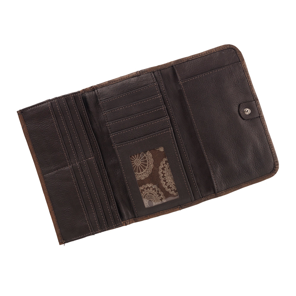 Lariats & Lace Ladies' Tri-Fold Wallet