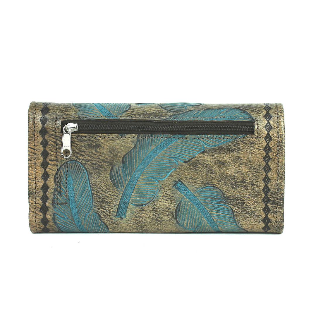 Colorful Sacred Bird Tri-Fold Wallet