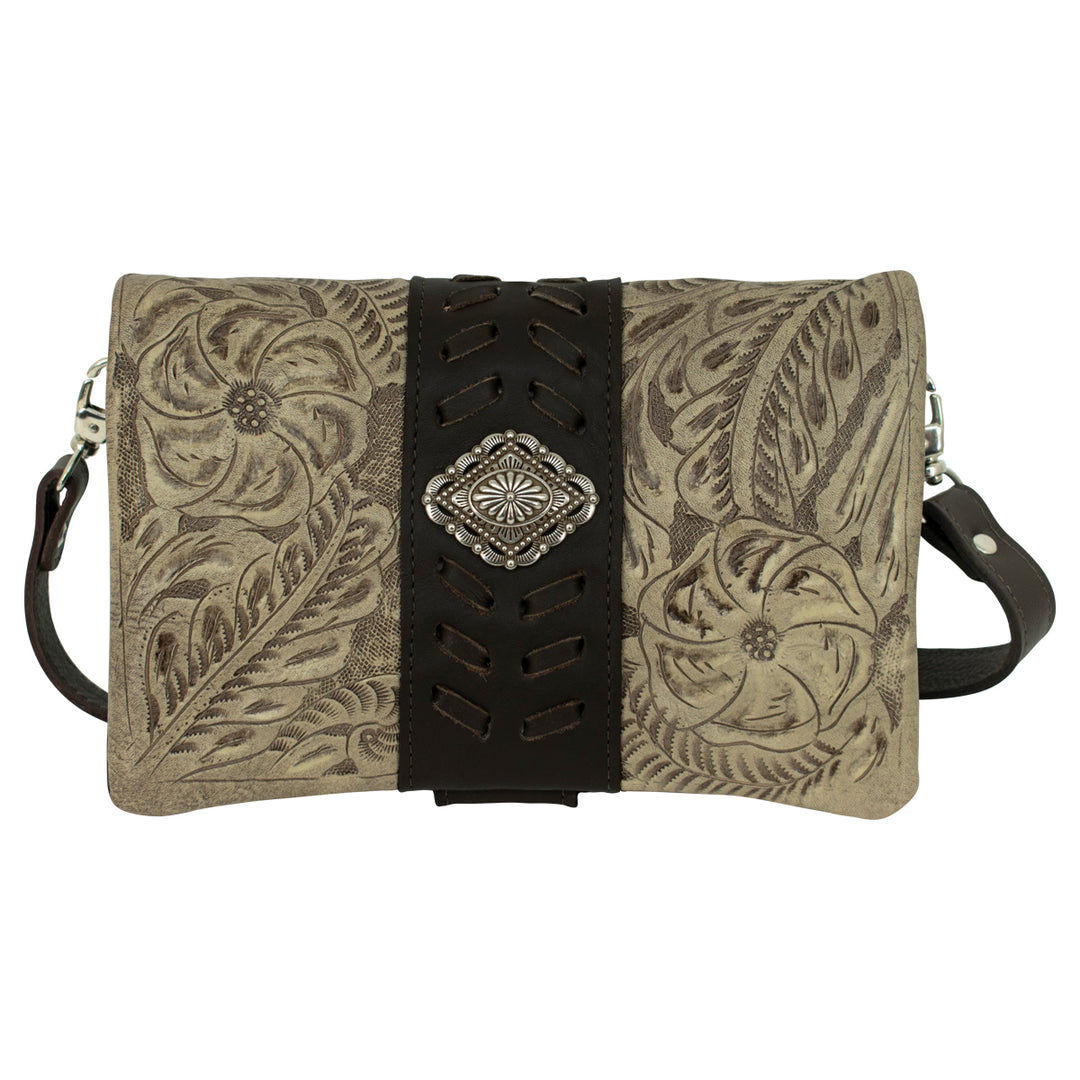 Large Grab-And-Go Foldover Crossbody Sand